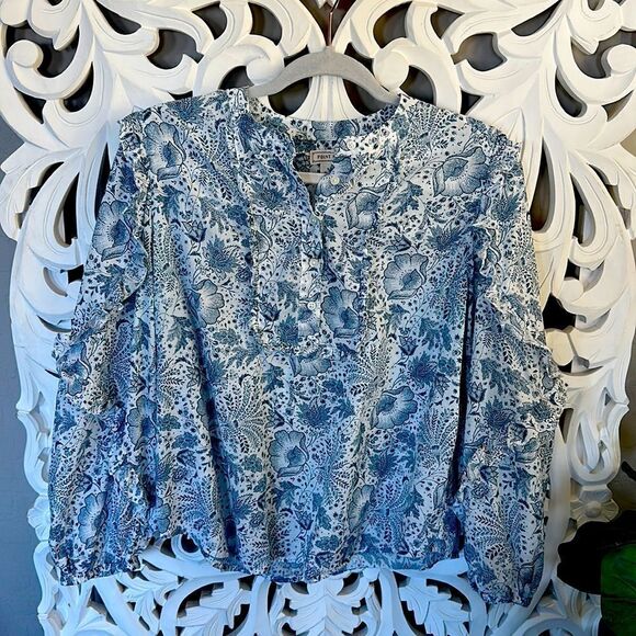 J. Crew Floral Peasant Top - Picture 2 of 9